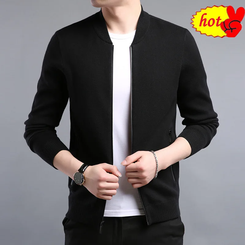 Men Sweater Coat Cashmere Wool Cardigan Men Clothes New Arrivals Autumn Winter Thick Warm Zipper Coats Men Sweater Coat Cashmere Wool Cardigan Men Clothes New Arrivals Autumn Winter Thick Warm Zipper Coats