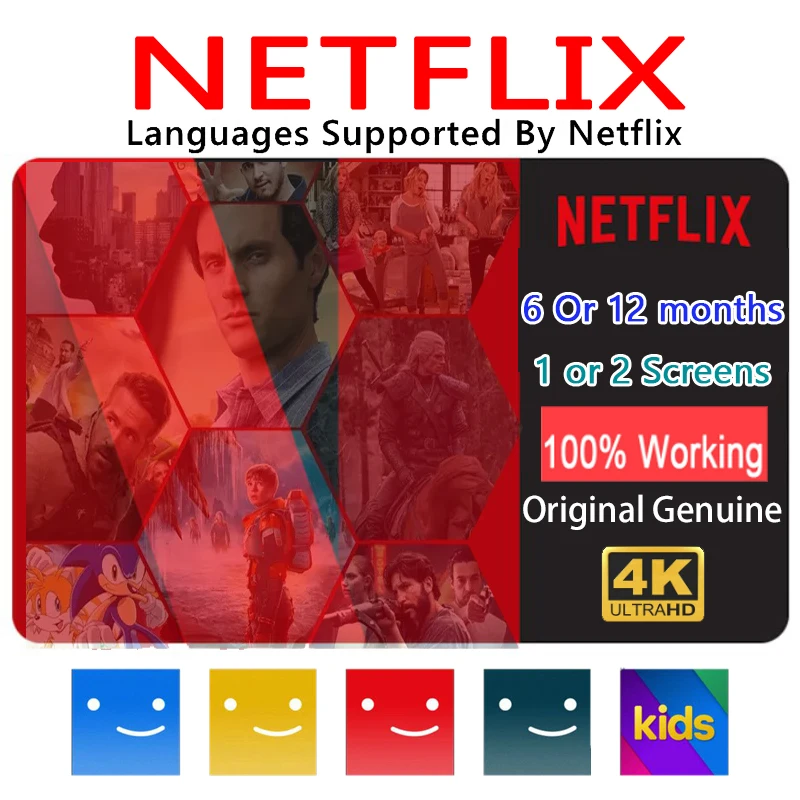 

Global Netflix Acc version stream media Netflix 4K ultra HD for TV stick,android tv box smart tv Support 2 Screens windows Phone