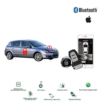 

Mobile phone control car alarm car security central locking with remote start and alarm keyless entry system boton start stop