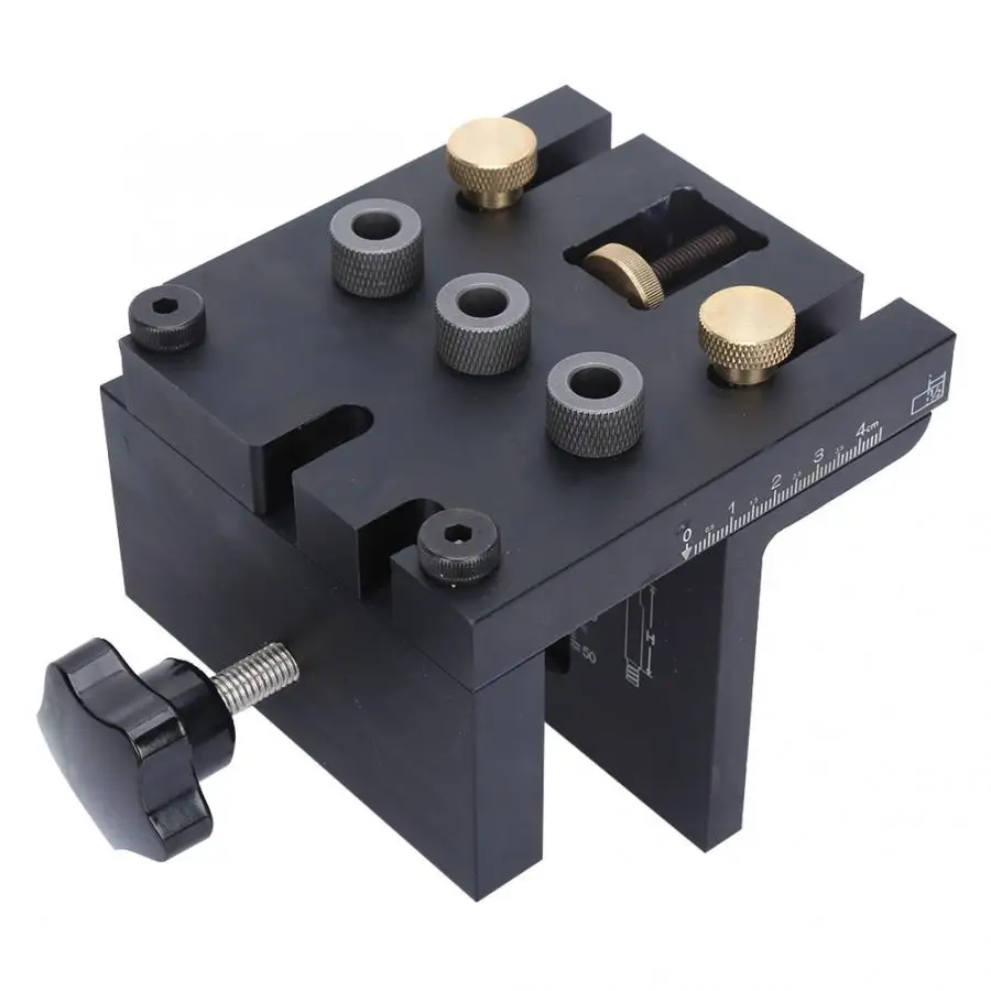 

3-in-1 Woodworking Drilling Locator Hole Puncher Doweling Jig Drilling Guide Kit Carpenter Tool