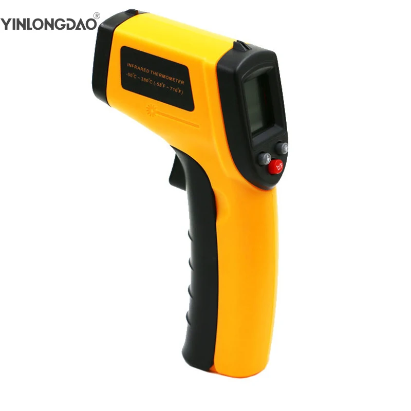 GM320 Laser LCD Digital Thermometers Infrared Temperature Meter Gun Point -50~380 Degree Non-Contact Thermometer House Tools