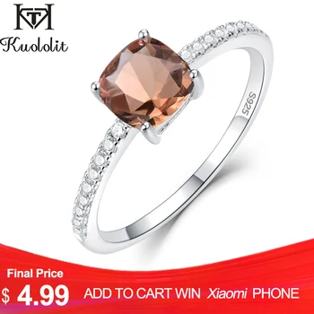 

Kuololit Diaspore Zultanite Gemstone Rings for Women Girls Solid 925 Sterling Silver Wedding Engagement Topaz Emerald Sapphire