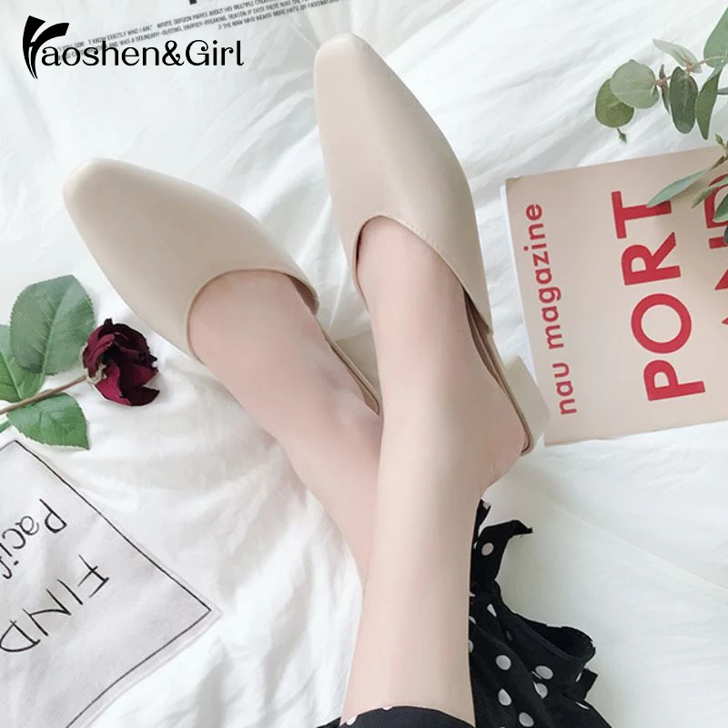 

Haoshen&Girl Winter Clearance Slippers Sandals Women Summer Slides Open Toe Flats Leisure Beach Flip Flops Woman Shoes