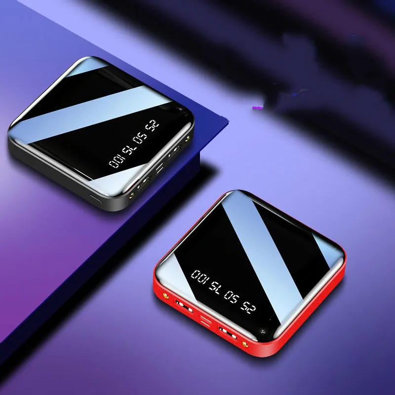 Mi ni power Bank, 30000 мА/ч, для iPhone X, Xiaomi mi, power bank, Pover Bank, зарядное устройство, два порта Usb, внешняя батарея, повербанк, портативный