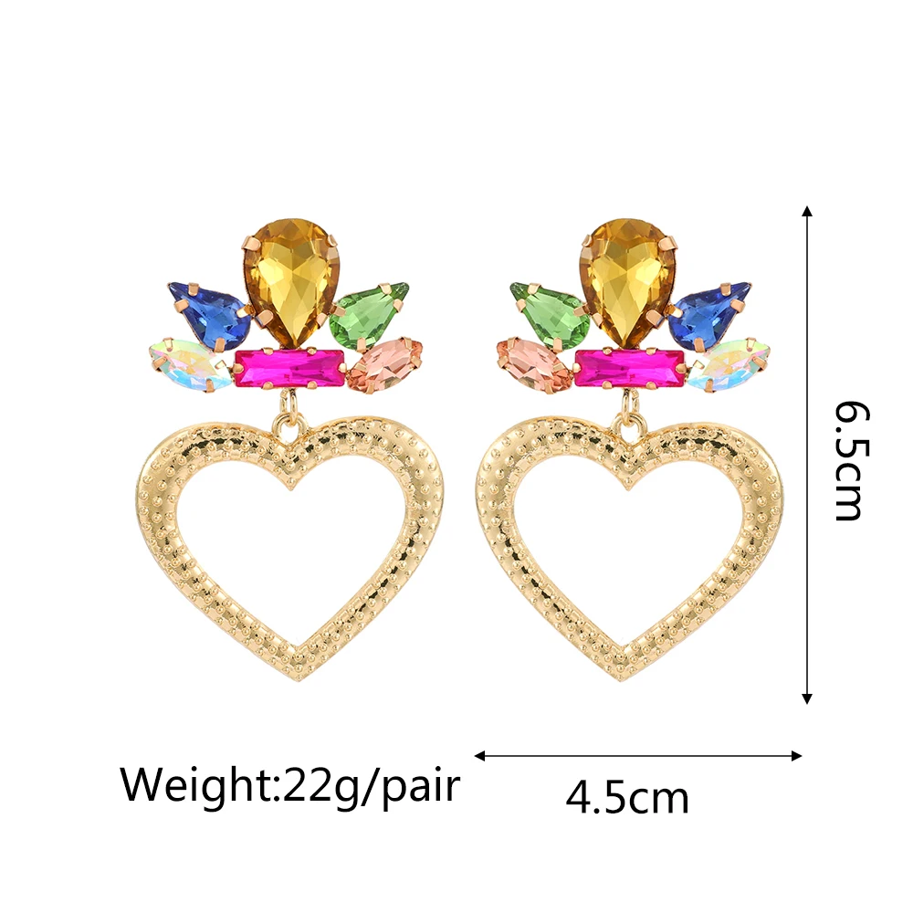 Ztech Mix Crystal Geometric/Bowknot Earrings For Women Big Long Trendy Jewelry Brincos Korean Fashion Accessories pendientes