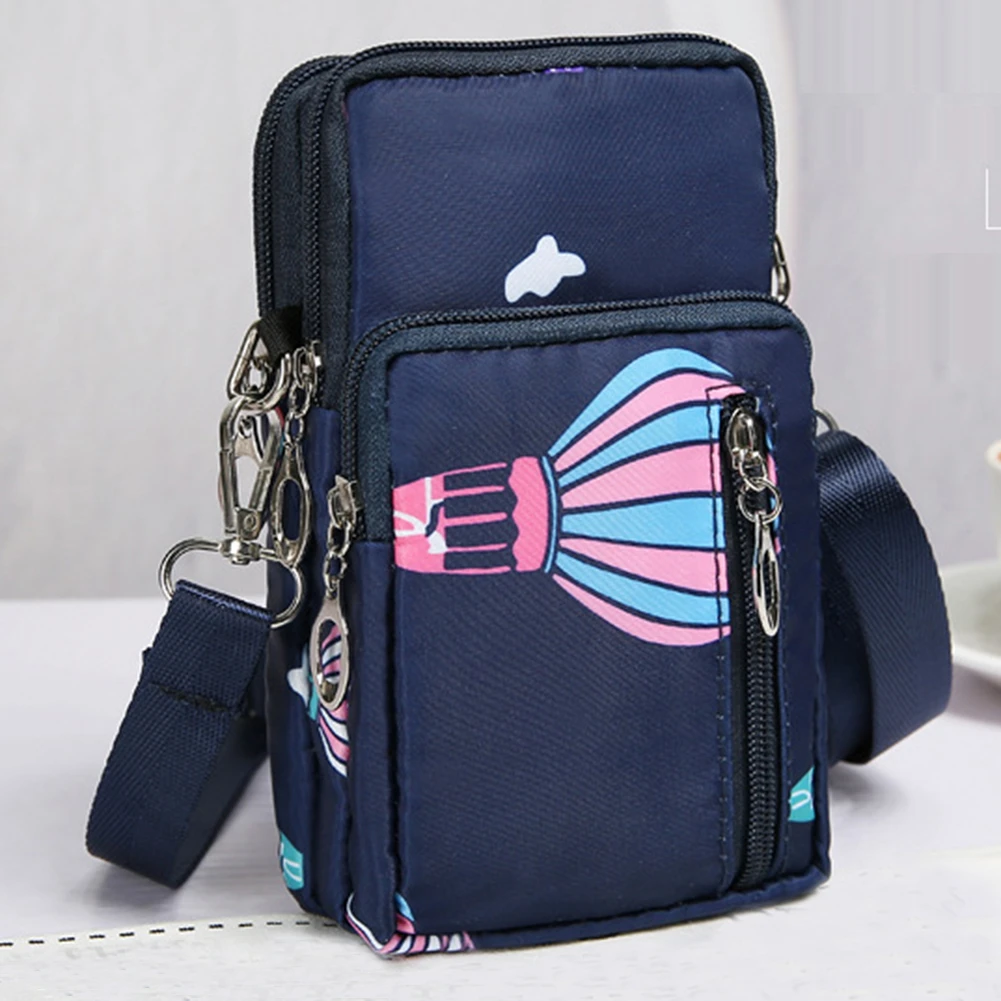 

Women Sports Messenger Bags Cellphone Pouch Key Wallet Arm Phone Bag Outdoor Running Pack Multi Pockets for Gym Fishing Cycling