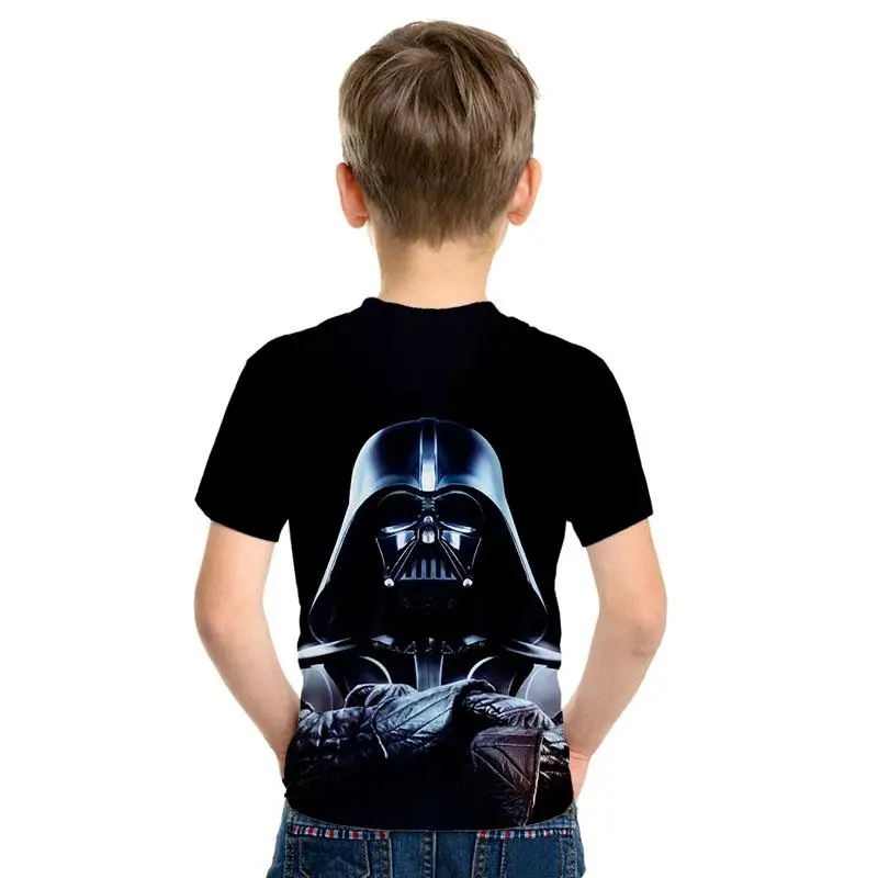 Звездные войны 3D imprimir bien de los hombres/las nias Топы Camiseta de manga corta Caballero Jedi imprimir nios camiseta de moda