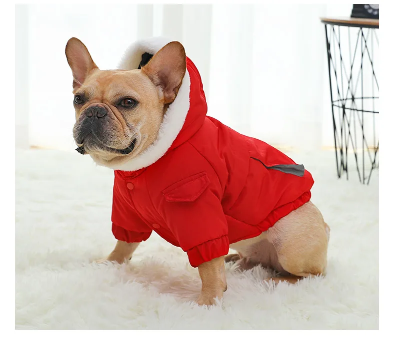 Hoopet Одежда для собак, одежда для маленьких собак, французский бульдог, одежда для щенков, рубашка, зимнее теплое пальто