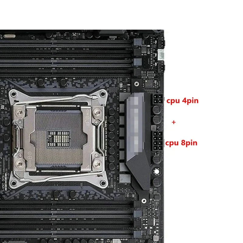 RGeek EPS CPU 8 Pin Female to CPU ATX 8Pin + ATX 4 Pin Male Converter Extension Cable - 20cm Description Image.This Product Can Be Found With The Tag Names Atx 4 pin 8 eps power supply cable adapter, Cable cpu adapter 8 pins 4, Eps female male 8 pin atx 4 power adapter cable