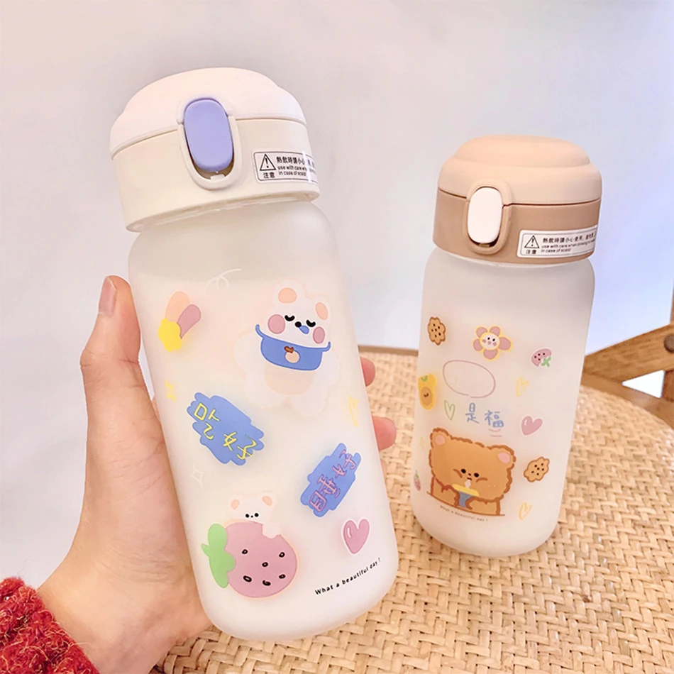 Kawaii Water Bottle For Girls Cute Kids Water Bottle With - Temu