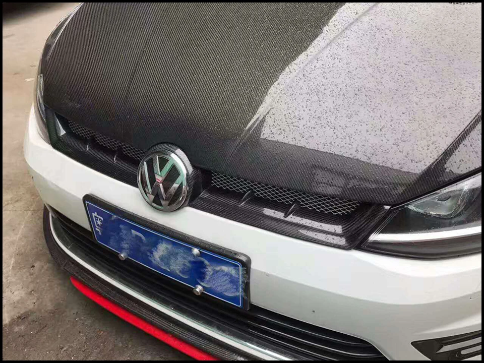 Aspec стильная Решетка переднего бампера из углеродного волокна для VW golf 7 Rline GTI 2013- MK7 R CF стильная решетка(не подходит для golf 7,5