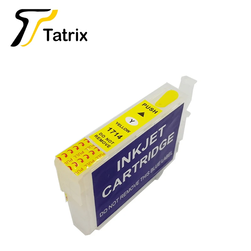 Tatrix перезаправляемый картридж для T1711-T1714, костюм для epson xp-103 xp-33 xp-203 xp-207 xp-303 xp-306 xp-403 xp-406