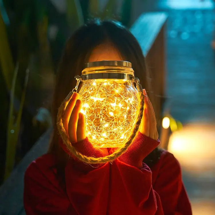 Conduziu a Luz Morna para a Decoração Exterior do Natal do Jardim do Terraço a Bola de Vidro Impermeável Moderna Solar Branca Fria 10 a luz solar branca fria branca morna