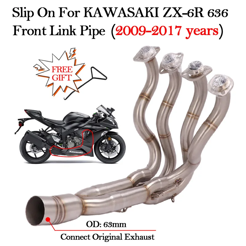 Slip On For KAWASAKI ZX6R ZX6R 636 20092017 Years Motorcycle Exhaust