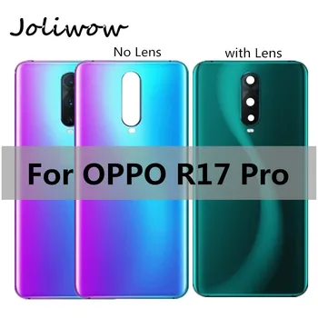 

New Glass Battery Back Rear Cover Door Housing For OPPO R17 Pro Battery Cover repair For OPPO R 17 pro back battery Housing