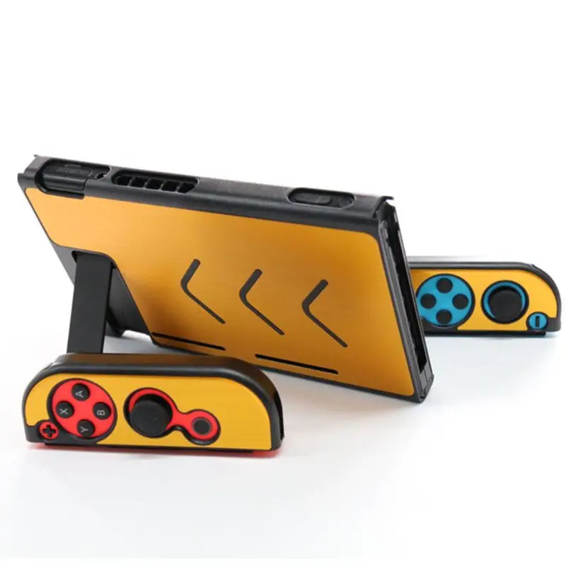 Консольный переключатель Nintendo Противоскользящий алюминиевый защитный чехол - Цвет: Y