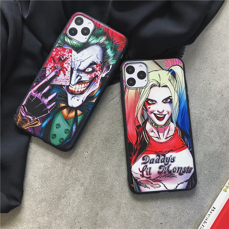 DC Joker Joaquin Phoenix чехол для телефона iphone 11 Pro Max XS X XR рельефная задняя крышка с клоуном