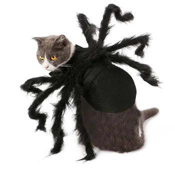 

Pet Dog Clothing Halloween Spider Cosplay Costume Small Kitten Party Role Play Fancy Dressing Up Vest Clothing