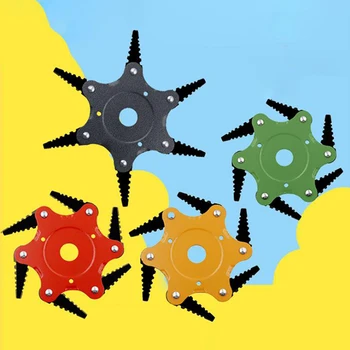 

2020 New 6 Blades Cutter Head Grass Trimmer Brush Weed Brush Cutting Head Garden Power Tool Accessories for Lawn Mower