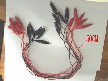 

10PCS 3000V High Voltage Cable Test clip Alligator TO Test clip Alligator Cable New