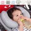 Baby Stroller Pillow Car Seat Head Fixed Neck Pillows Bend Shape Sleeping Protection Headrest Cushion Infant Anti-head Mat 1