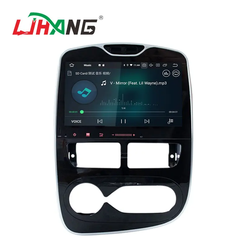 Excellent LJHANG 10.1" Android 9.0 Car Radio For Renault CLIO 2015 2016 2017 GPS WIFI 1 DIN Auto Stereo Multimedia Player 8 Core IPS USB 4