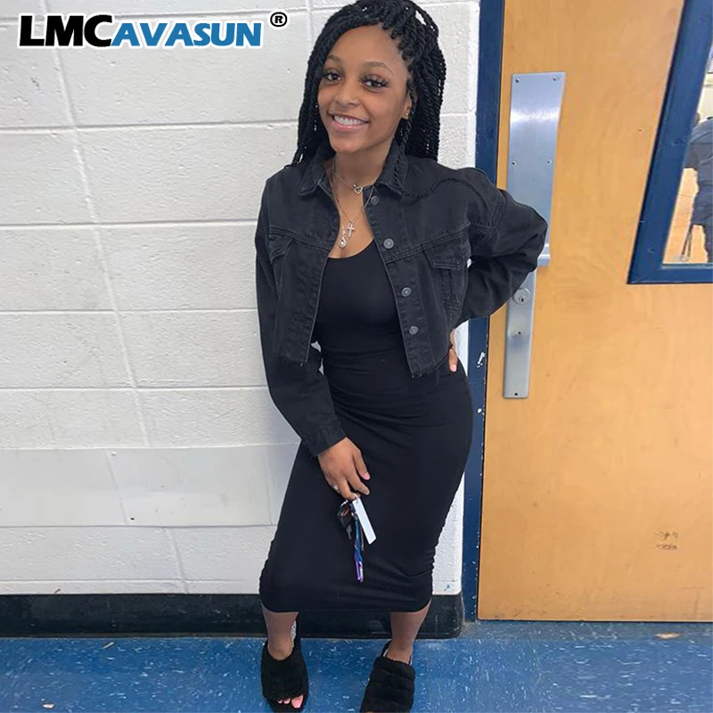 multi colored denim jacket