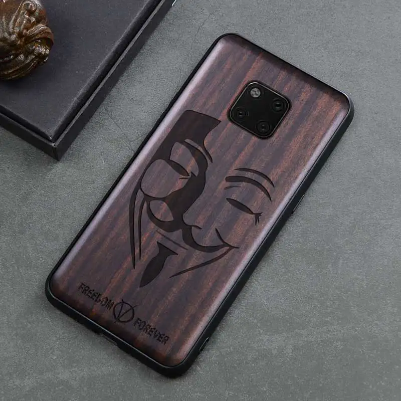 8 Для huawei mate 20 Pro Чехол черное дерево чехол для huawei mate 20 резной ТПУ бампер Деревянный чехол для huawei mate 20 X Pro - Цвет: 8