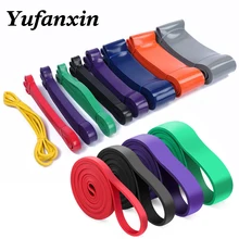 Conjunto de faixas elásticas de resistência para ioga, borracha de látex natural, equipamento fitness para treinamento