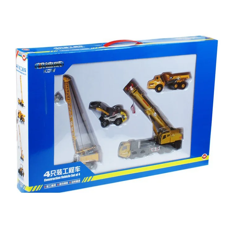 

Cadeve 626031 Alloy Engineering Vehicle Model Forklift Tower Crane Dump Trucks Metal 4 of Set