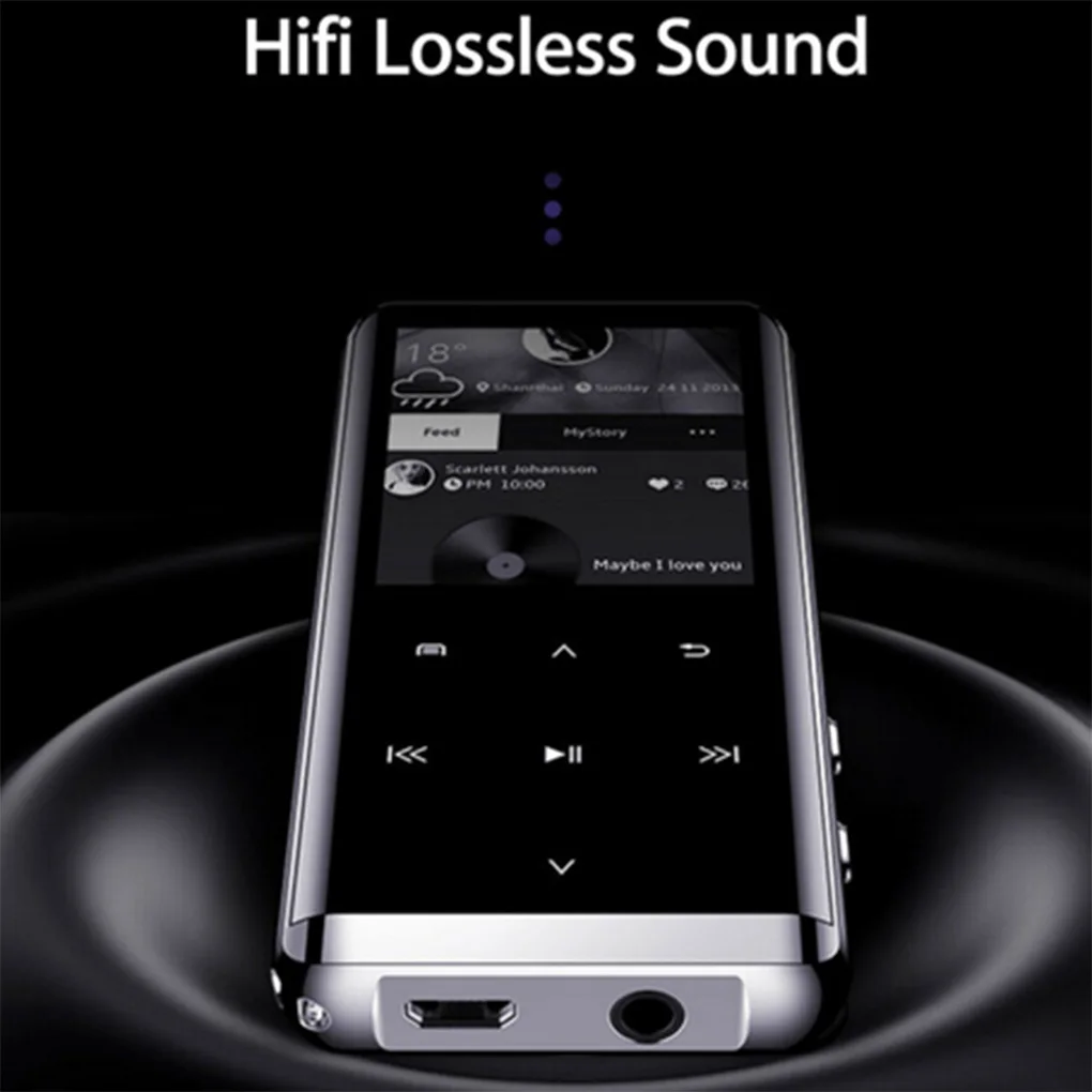 Новая версия MP3-плеер с громкоговоритель Bluetooth экран и встроенный 16G HiFi портативный плеер с радио/FM/запись