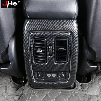 

JHO ABS Carbon Grain Car Rear Armrest Console Vent Overlay Cover Trim For 2014-2019 Jeep Grand Cherokee 2017 2016 2015 WK2 2018