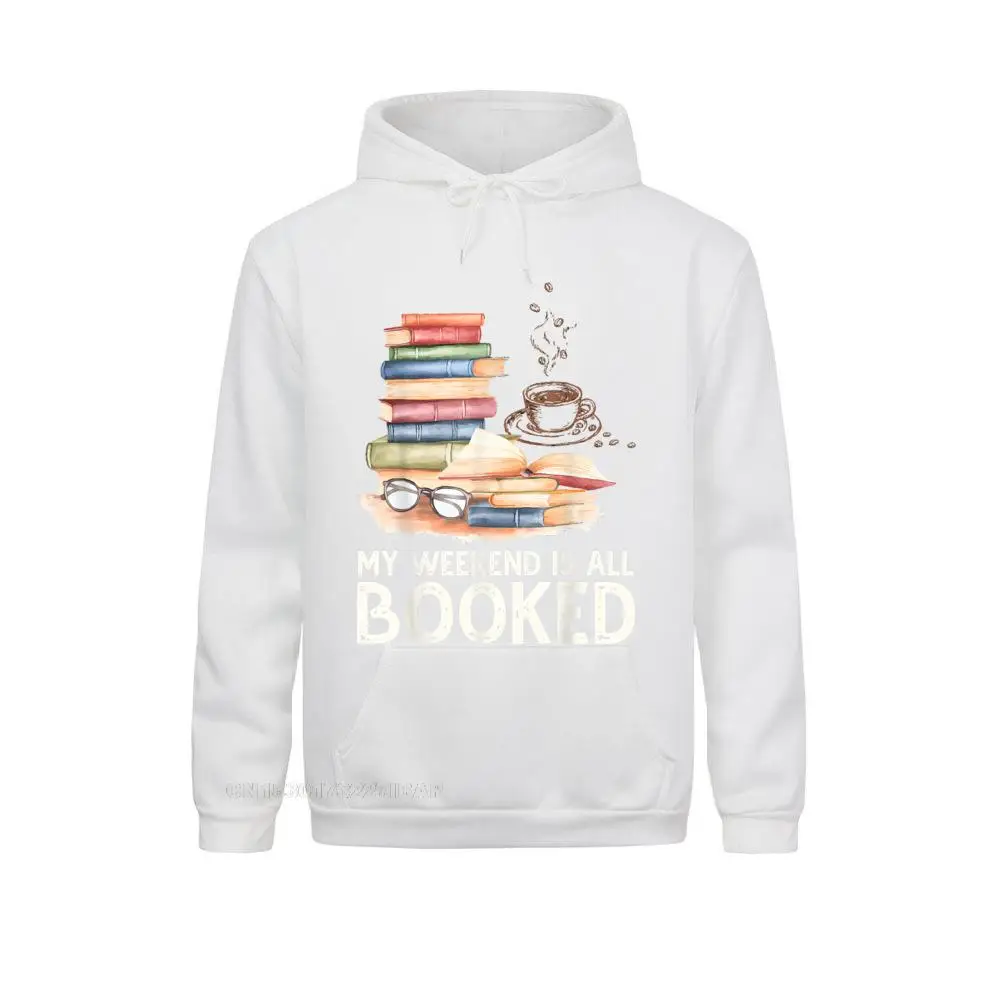 thumbnail image 1 of Mi fin de semana está todo reservado, divertidas y lindas sudaderas con capucha con diseño de lector de libros, sudaderas de manga larga de alta calidad para mujer impresas en capuchas de otoño, 1 of 5