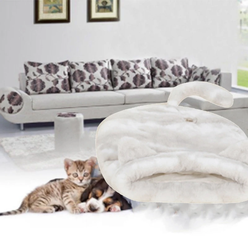 Щенок, домашнее животное, кот собака мягкое теплое гнездо питомник кровать пещера дом спальный мешок коврик палатка Домашние животные зимние теплые уютные кровати супер мягкие