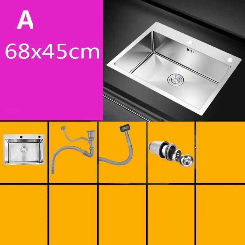 Version H Lavello Cucina Inoxidable Gootsteen De Acero Inox портативная кухонная раковина Lavabo Fregadero Pia Cozinha для мытья овощей - Цвет: Version H