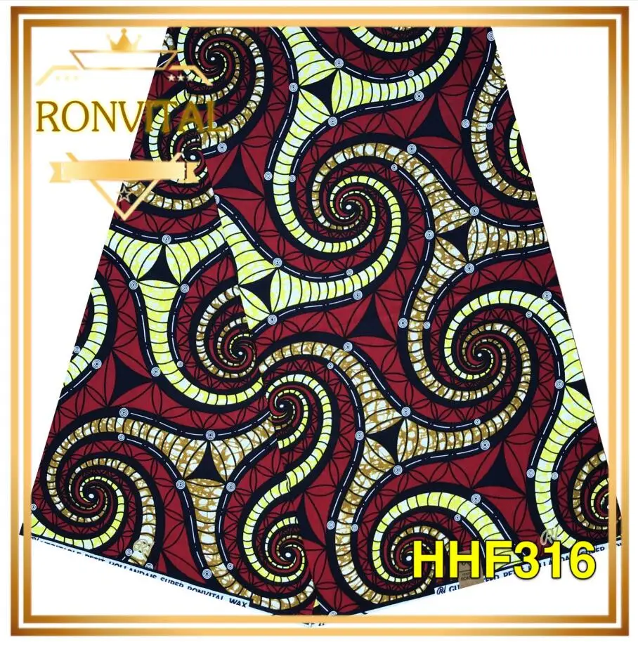 Женское платье DIY восковая ткань RONVITAL распродажа африканская печать Высокое качество хлопок Материал DIY ткани 6 ярдов/партия