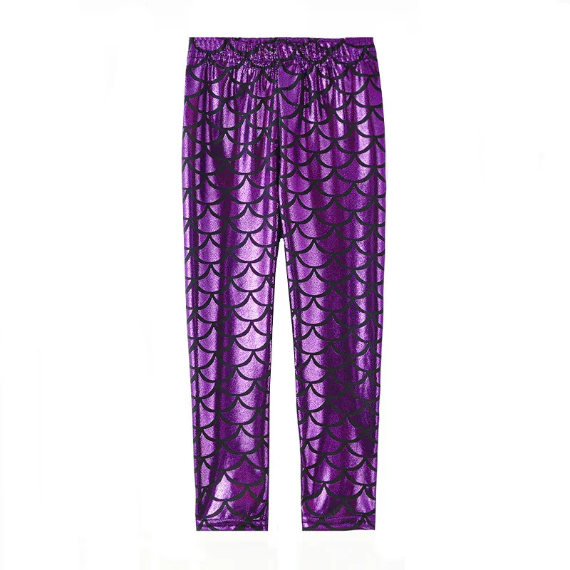 Girls Pants Girls Trousers Kids Pants Girls Leggings Mermaid Leggings Kids Dance Performance