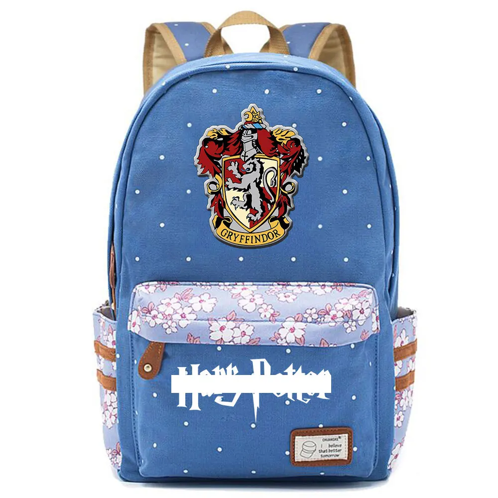 F0301 Горячая Волшебная школа Ravenclaw Орел детская школьная сумка для девочек Женская сумка рюкзак для подростков холщовый женский рюкзак - Цвет: F03-05