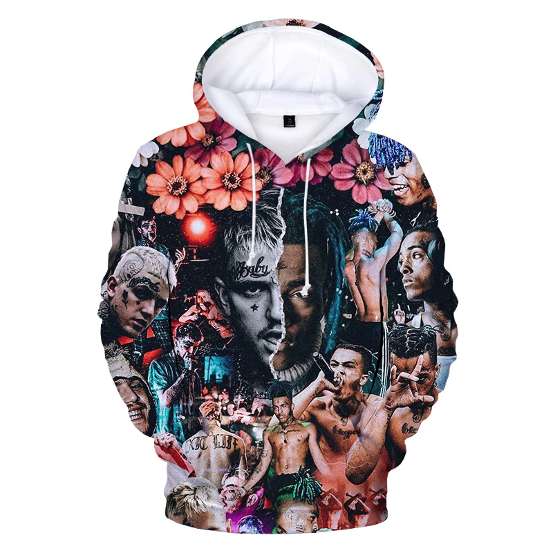 

2021 Lil Peep Rapper 3D Print Men Hoodie Pullovers Hip Hop Harajuku Streetwear Hooded Sweatshirts Men Women Fashion Oversized Cl