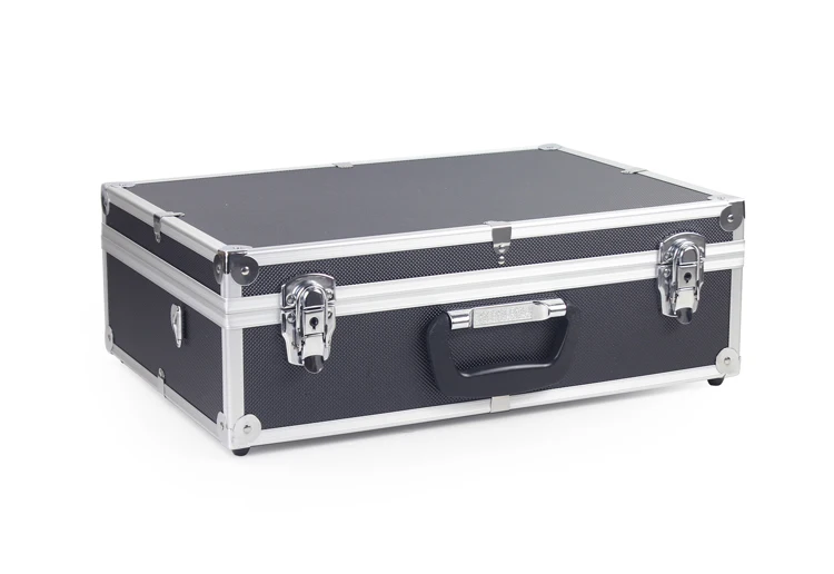 Multifunctional large aluminum tool case portable toolbox exhibition instrument box home installation box security code case