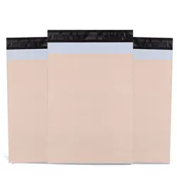 Eco-Friendly Biodegradable Courier Bags - Apricot, 20-Pack (38x48x4cm 20pcs)