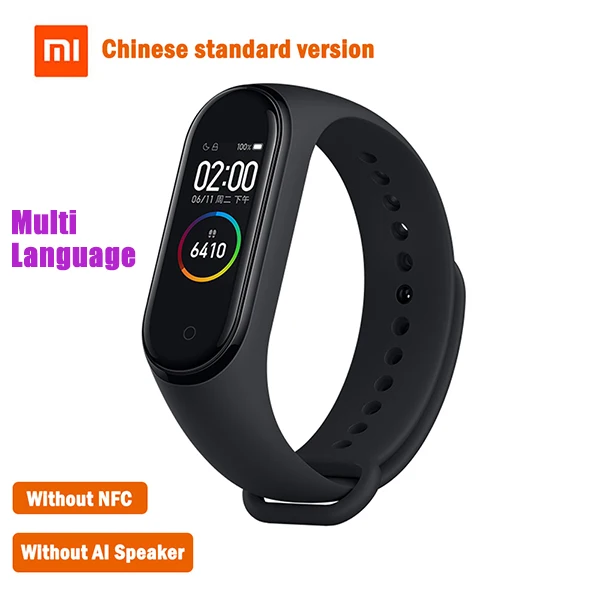 Xiaomi mi Band 4 глобальная Версия смарт-браслет Xiao mi Band 4 пульсометр фитнес цветной экран 50 м водонепроницаемый - Цвет: Dropshiping