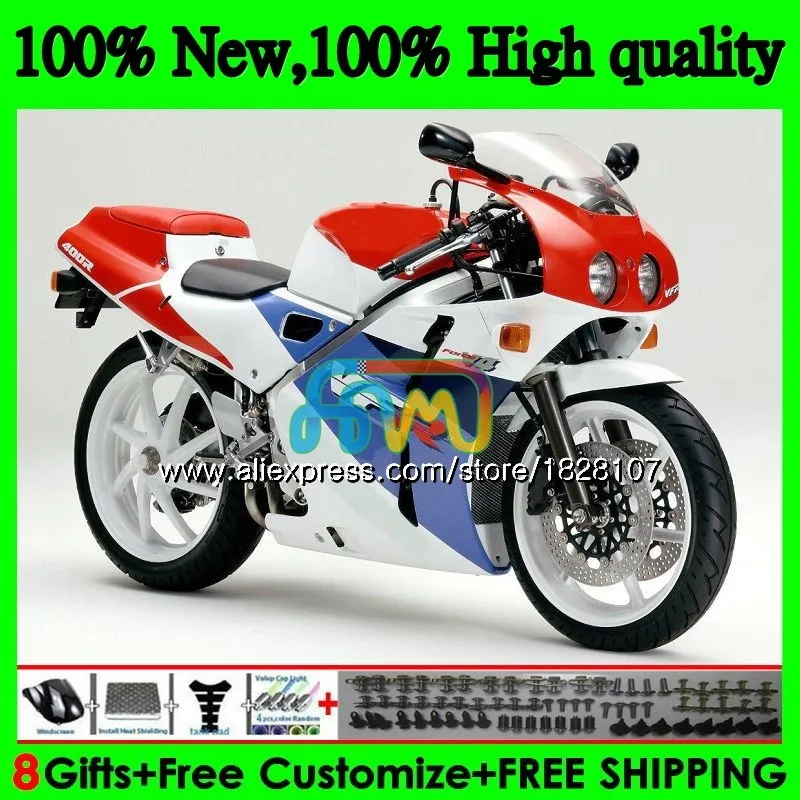 RVF400R NC30 для HONDA VFR400 R V4 VFR400R 91 92 93 94 цвета-красный, синий, 88BS. 30 ЛРВ 400 R NC35 400R 1991 1992 1993 1994 обтекатель