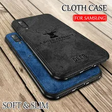 Ткань с рисунком оленя чехол для samsung A6 A7 A8 A9 мягкая задняя крышка чехол для Galaxy A90 A80 A70 A50 A40 A30 A20 A10 S8 S9 S10 плюс M20