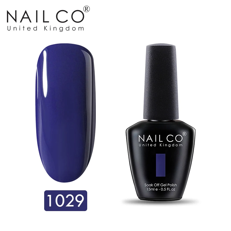 NAILCO замочить УФ-гель для ногтей вылечивается с светодиодный лампой Блеск Гель-лак для ногтей lakiery hybrydowe гель для ногтей 15 мл Лак гибрид - Цвет: 1029