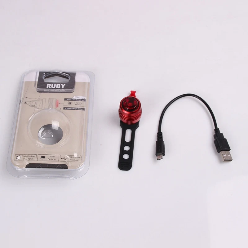 1 комплект est USB Перезаряжаемые 3-режимный Алюминий сплав велосипедная фара Водонепроницаемый велосипед хвост сзади Предупреждение красный свет лампы