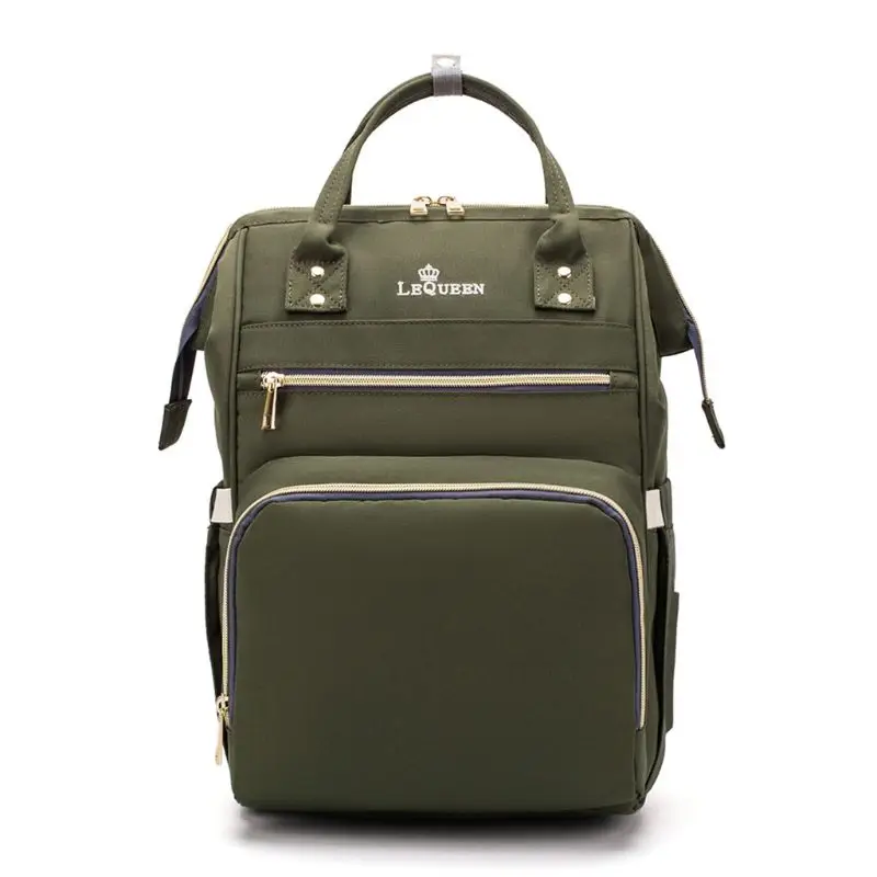 Многофункциональный, для мам, подгузник для беременных, сумка для подгузников, большой рюкзак, детский рюкзак для кормления - Цвет: Army green