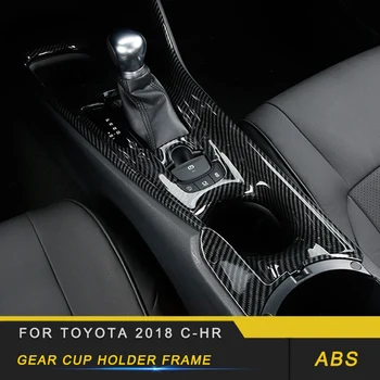 

Auto Car-styling Gear Cup Holder Frame Trim Stickers Covers Interior Accessories for Toyota 2018 C-HR