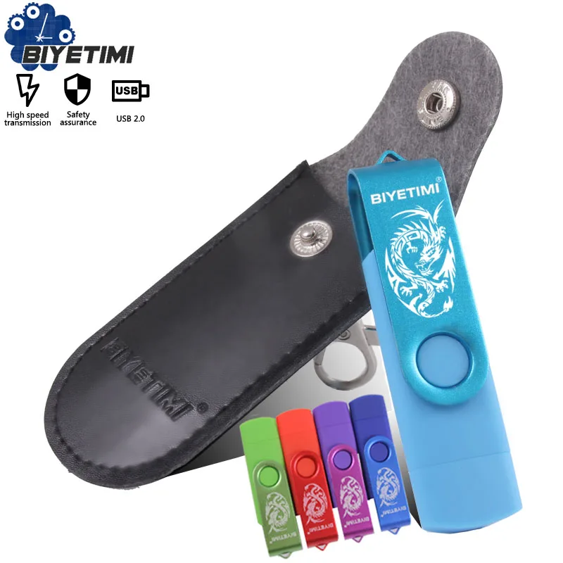 Флеш накопитель Biyetimi 64 Гб OTG 2 0 Usb Fash Drive 32 Dragon pen drive 16 ГБ 8 usb мощный стиль для ПК и