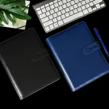 

Spiral Notebook A5 PU Leather Office Business Notebooks 6 Hole Diary planner AgendaDaily Agenda Organizer papeleria Stationery